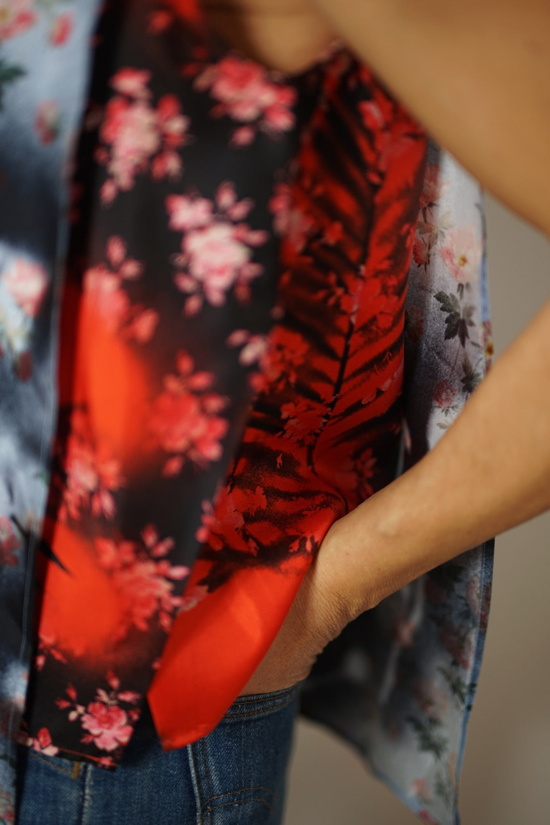 Acne Studios floral silk top