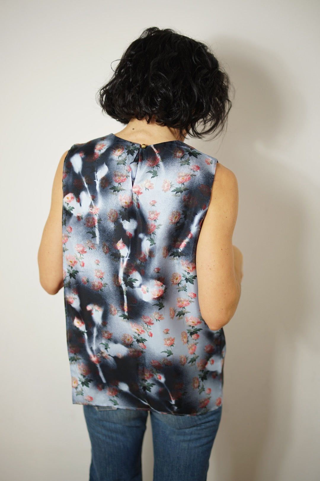 Acne Studios floral silk top