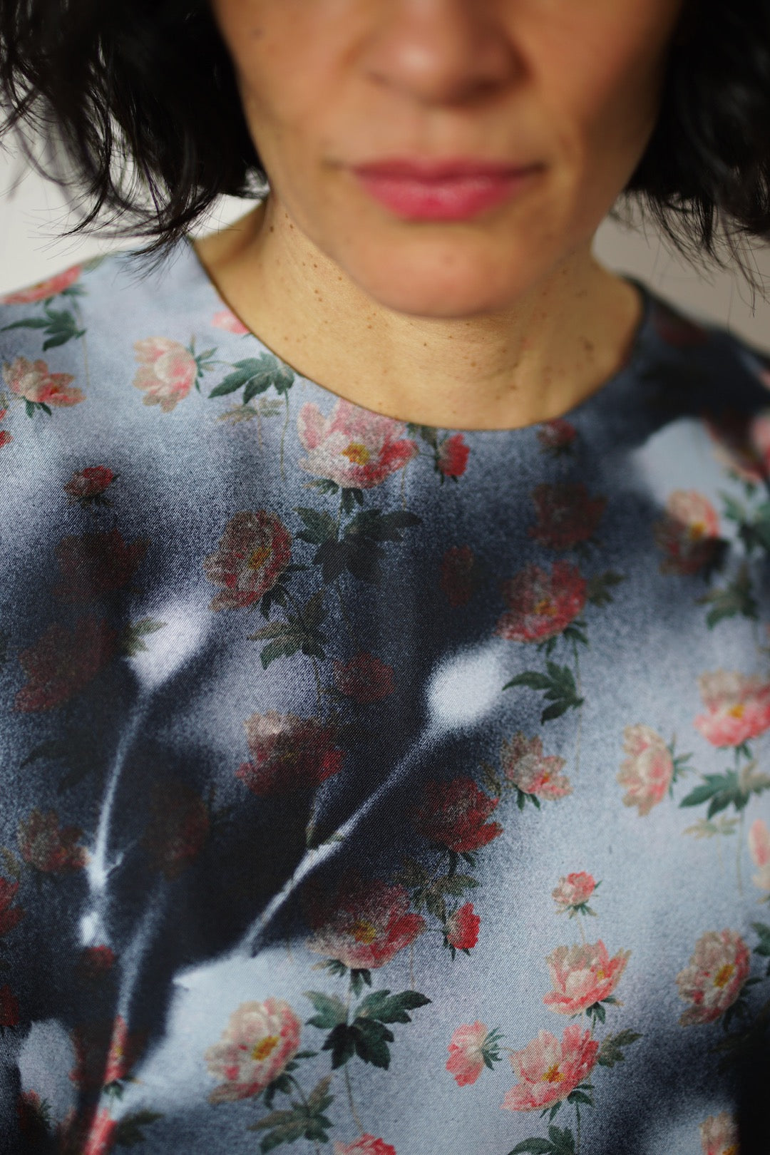 Acne Studios floral silk top