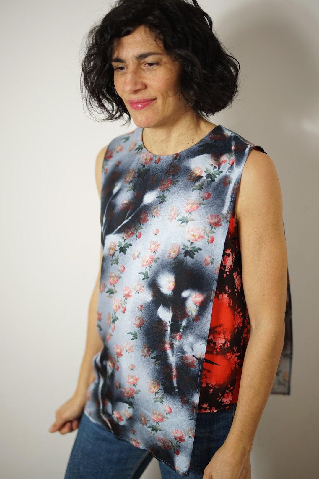 Acne Studios floral silk top