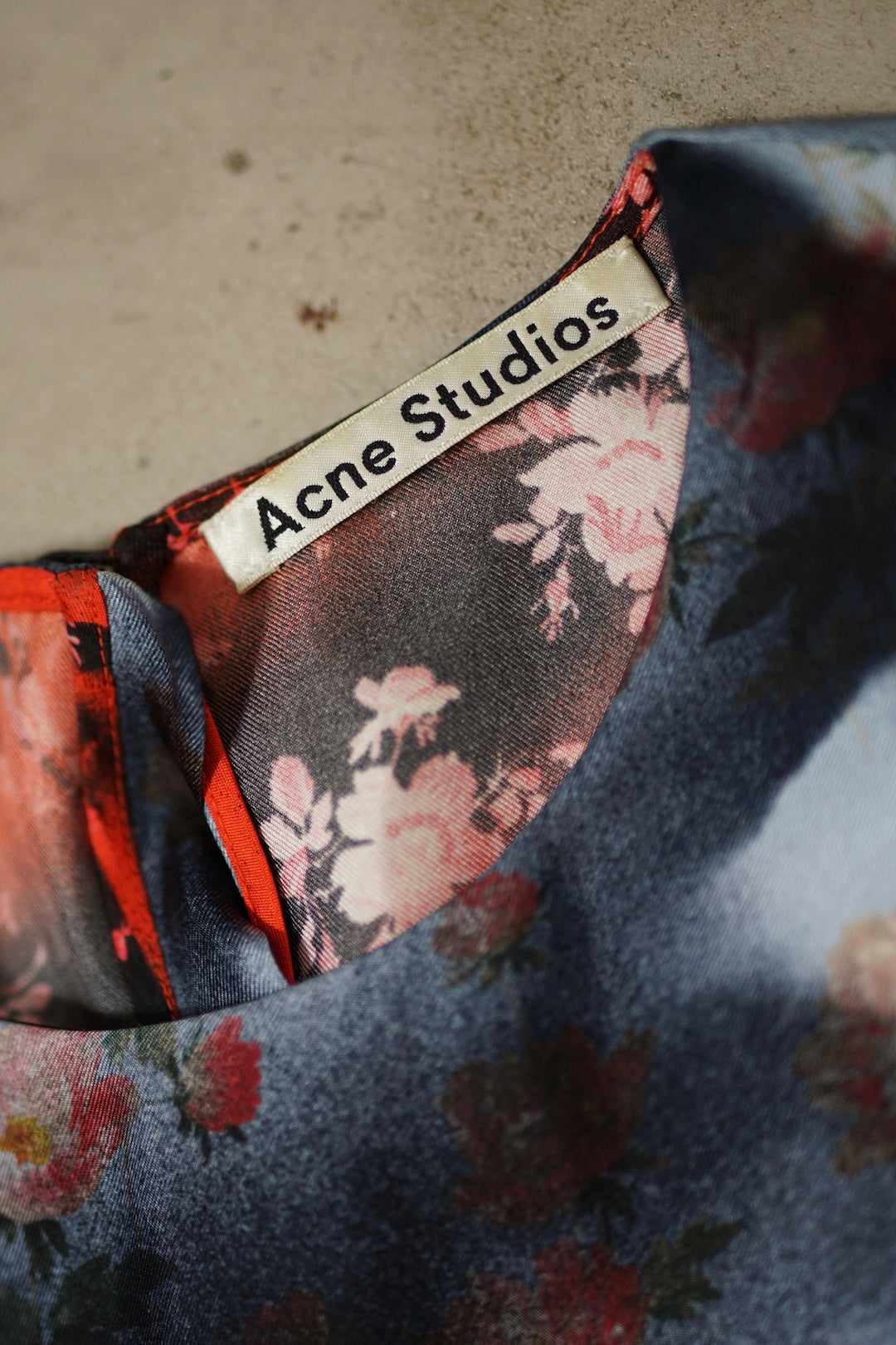 Acne Studios floral silk top