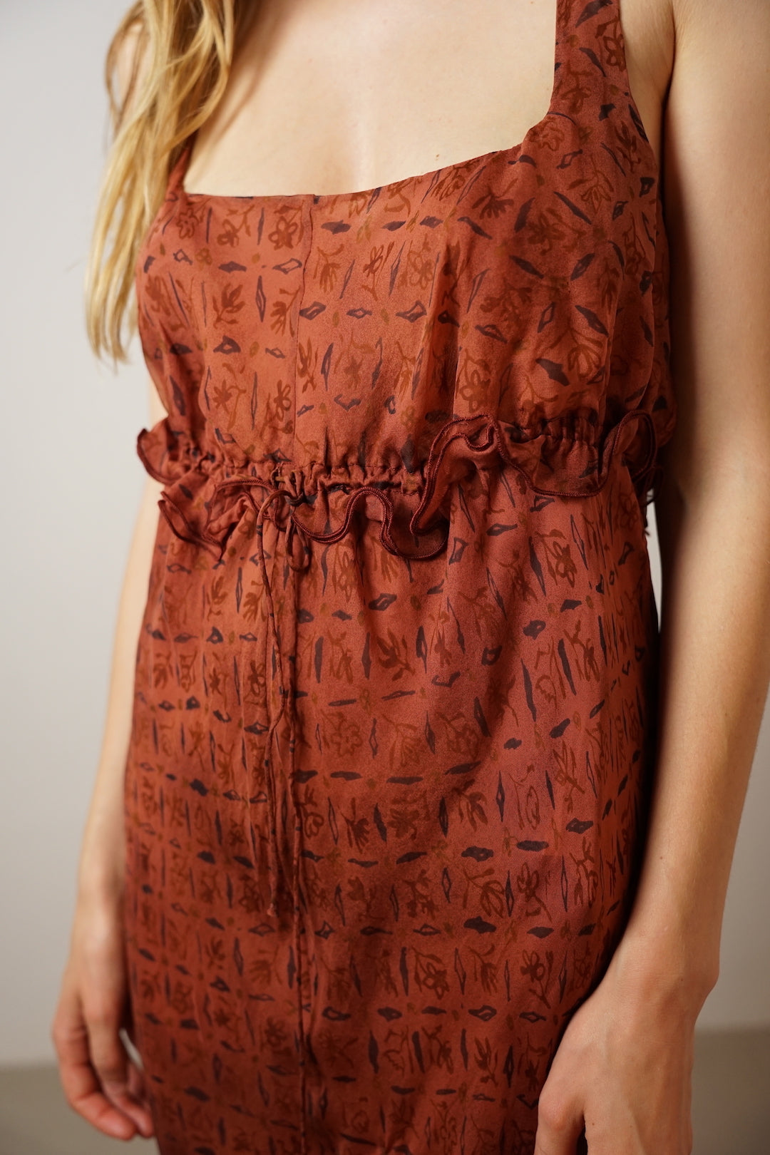 Romeo Gigli spring 1998 silk dress