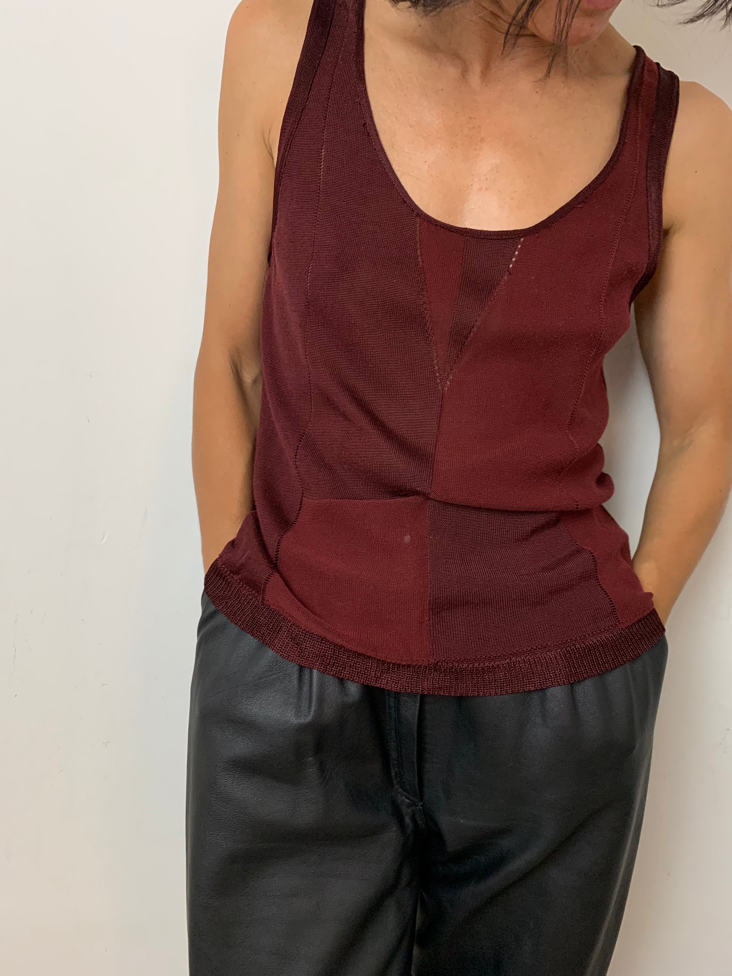 Yves Saint Laurent Rive Gauche knitted top