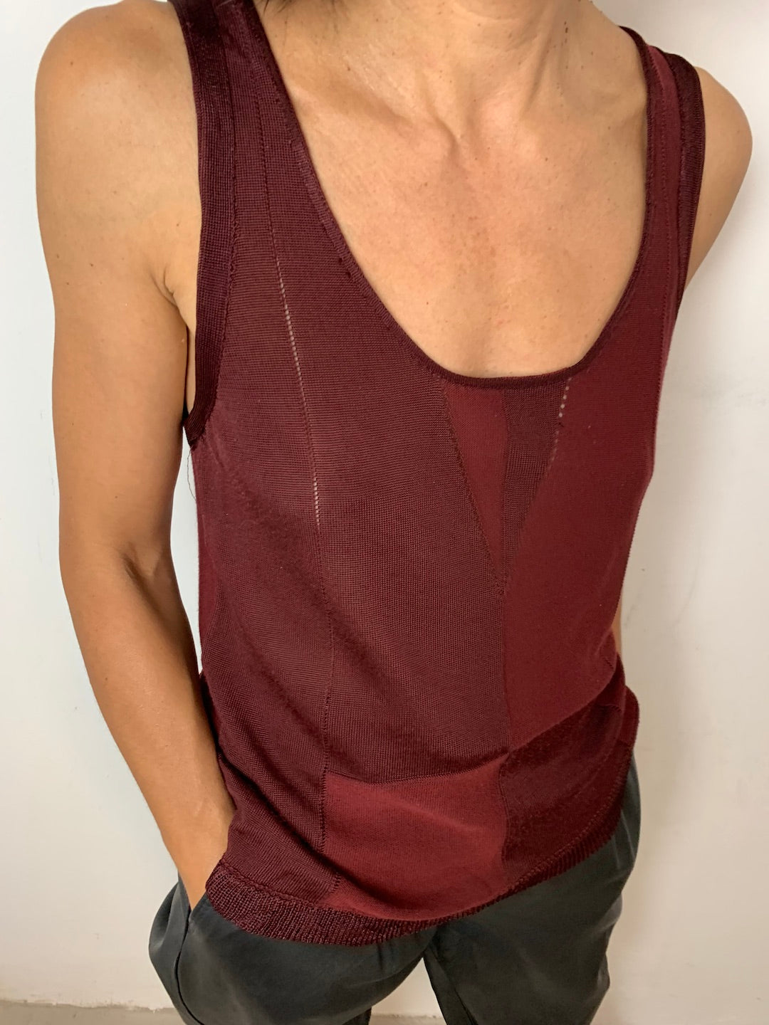 Yves Saint Laurent Rive Gauche knitted top