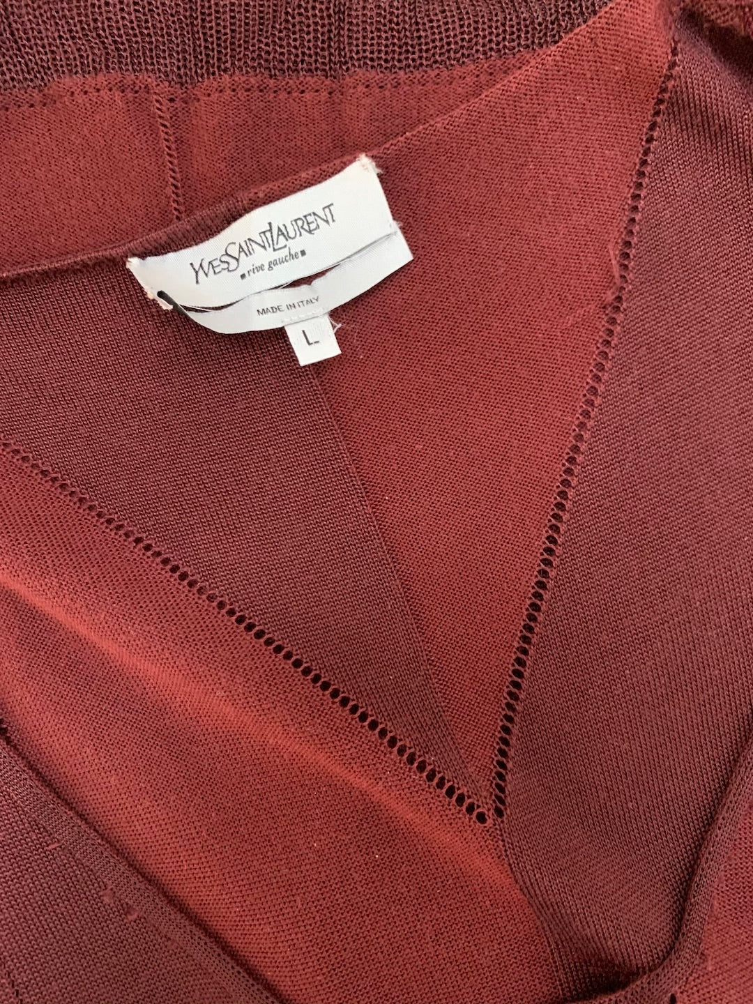 Yves Saint Laurent Rive Gauche knitted top