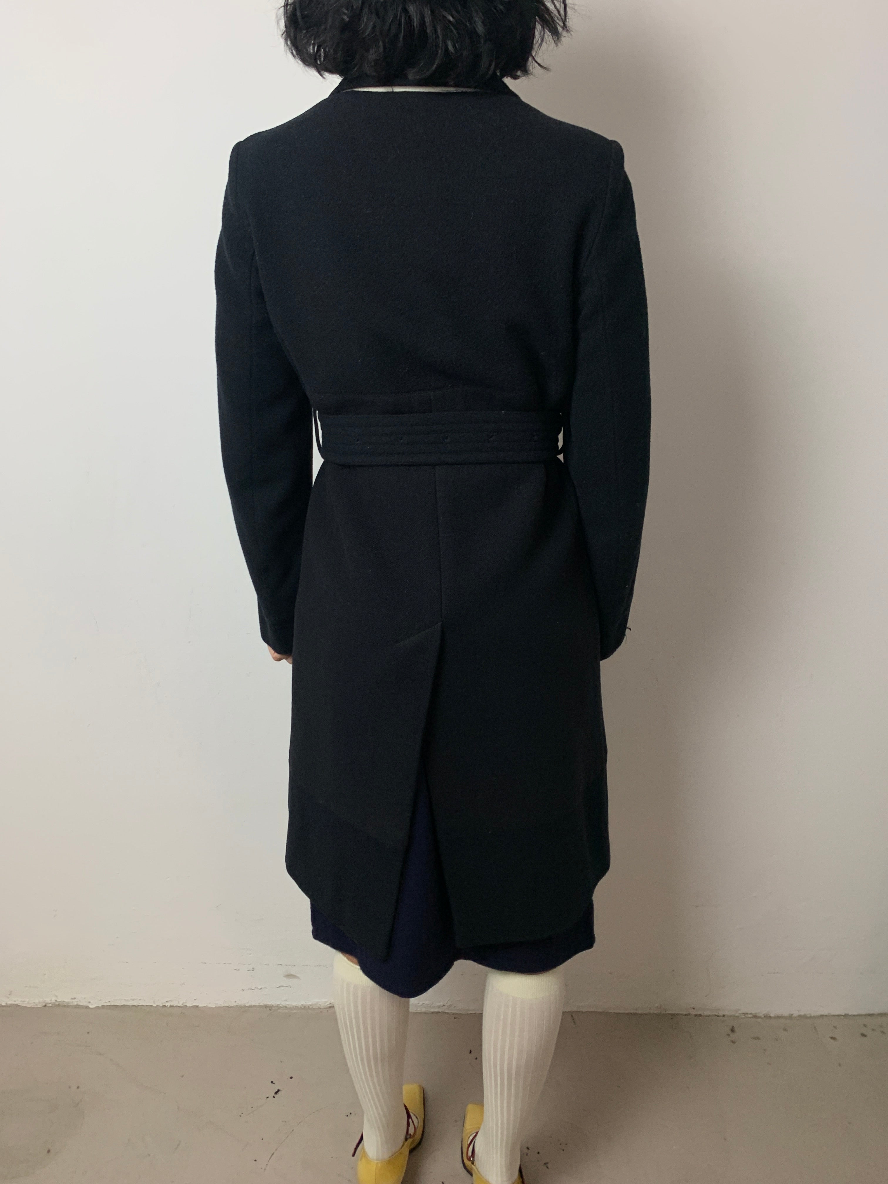 Dries Van Noten navy coat