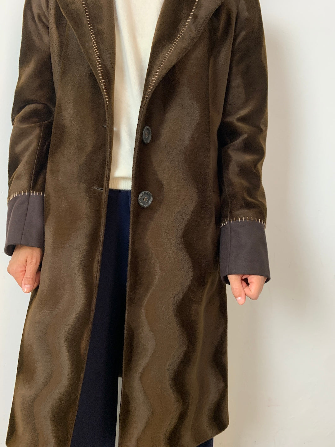 Vintage brown wool coat