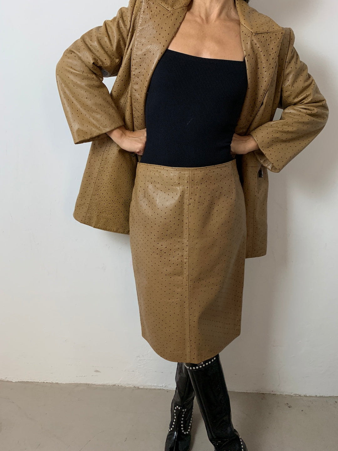 Vintage leather set