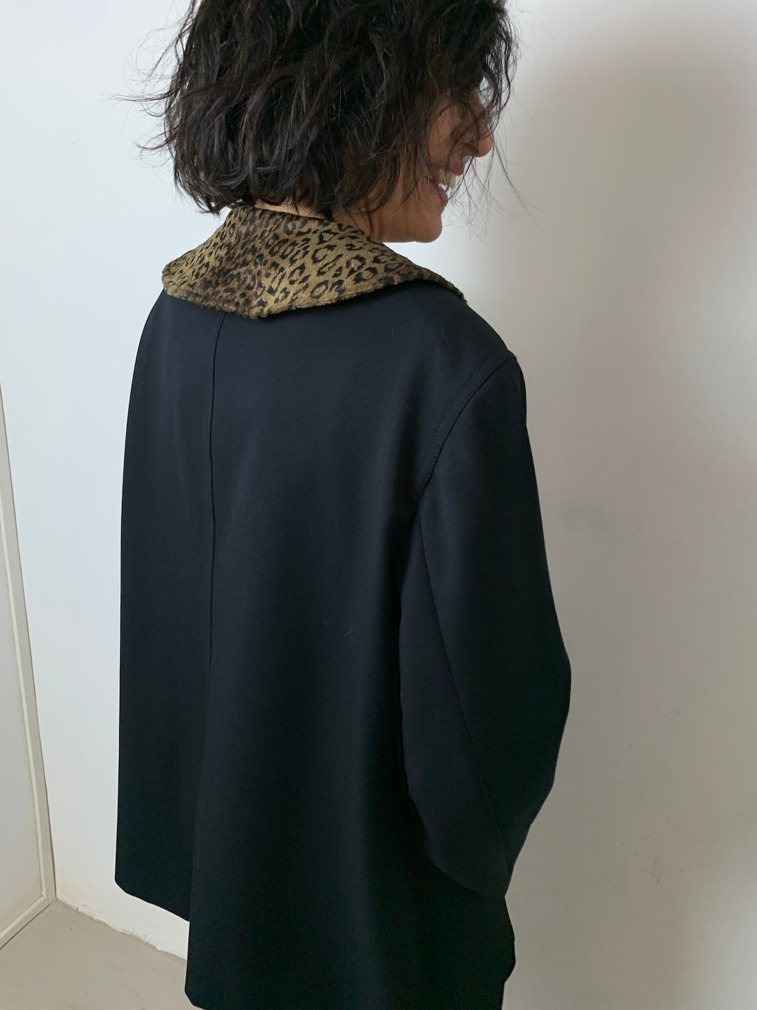 Krizia jacket with animalier insert