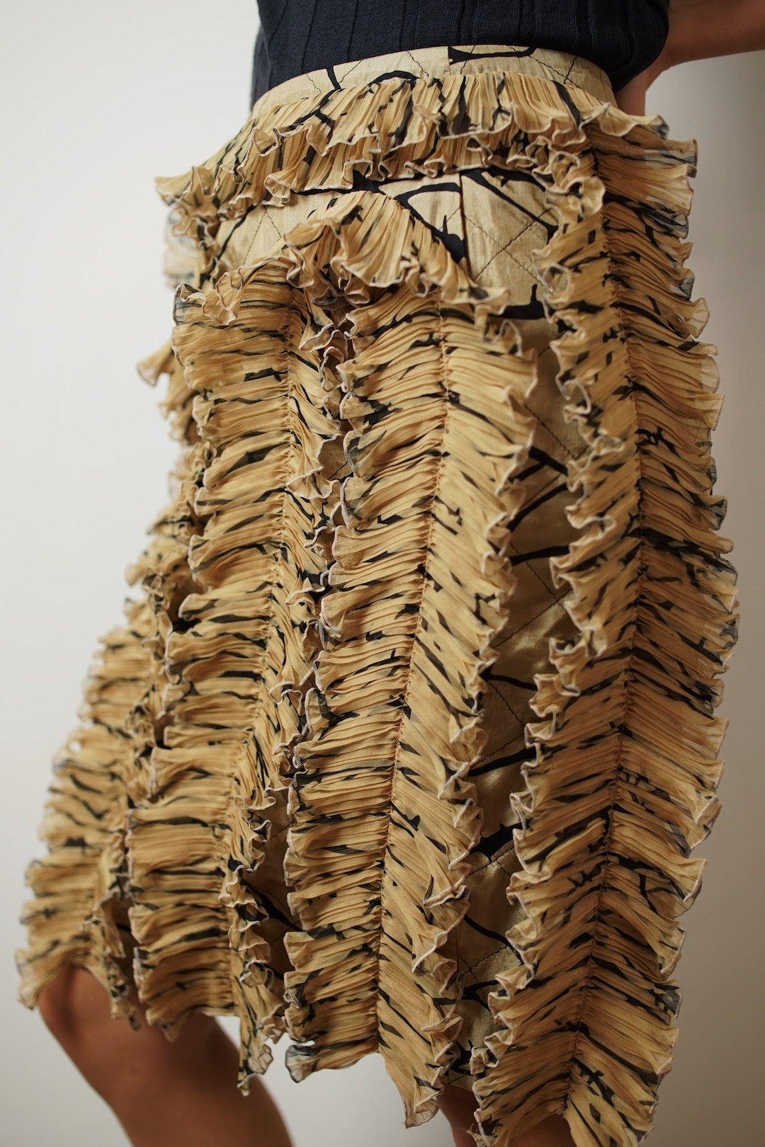 Dries Van Noten ruffles skirt