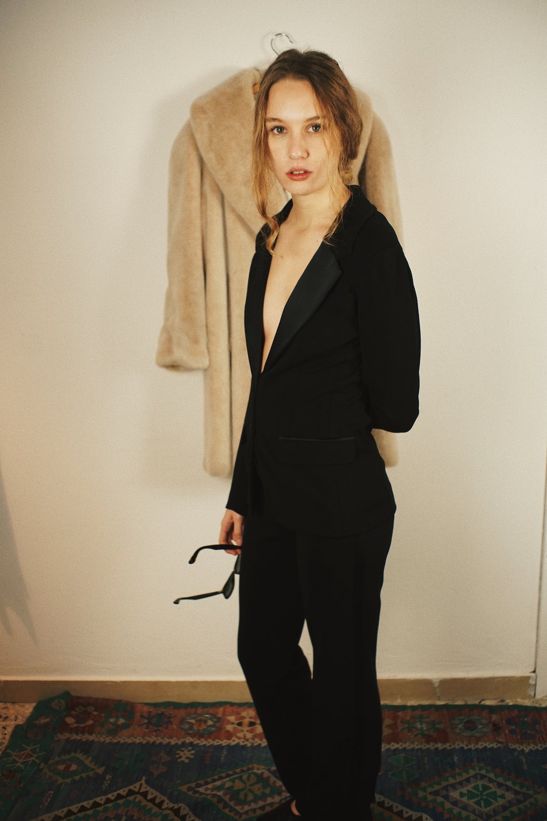 Yves Saint Laurent single breasted smocking suit