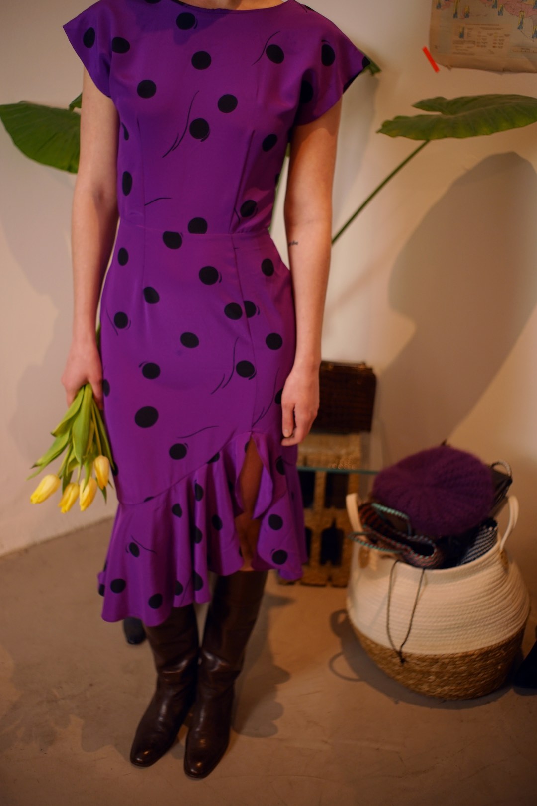 Vintage flamenco vibe printed dress