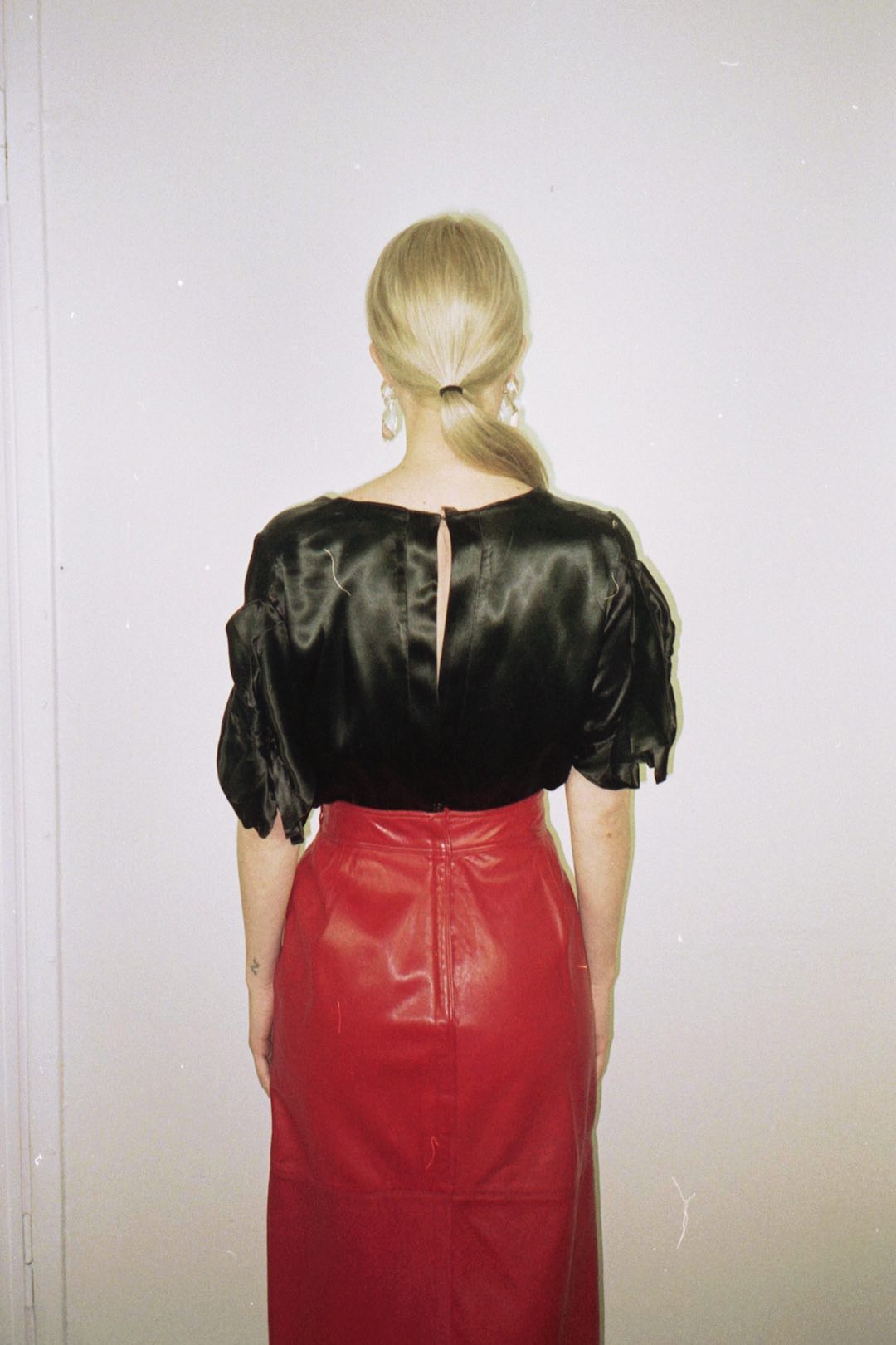 Gianni Versace vintage leather skirt
