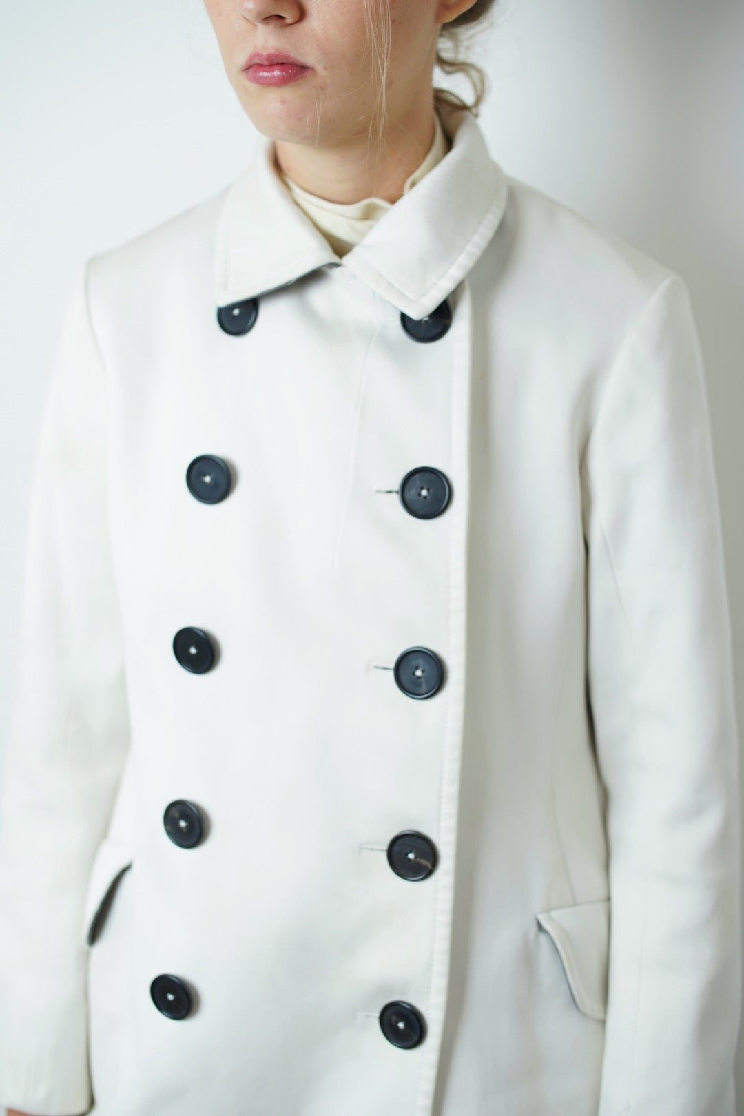 Jil Sander white trench coat