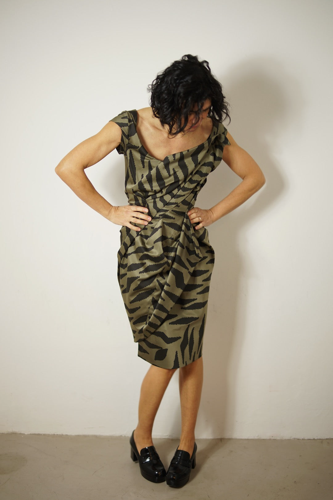 Vivienne Westwood printed corset dress