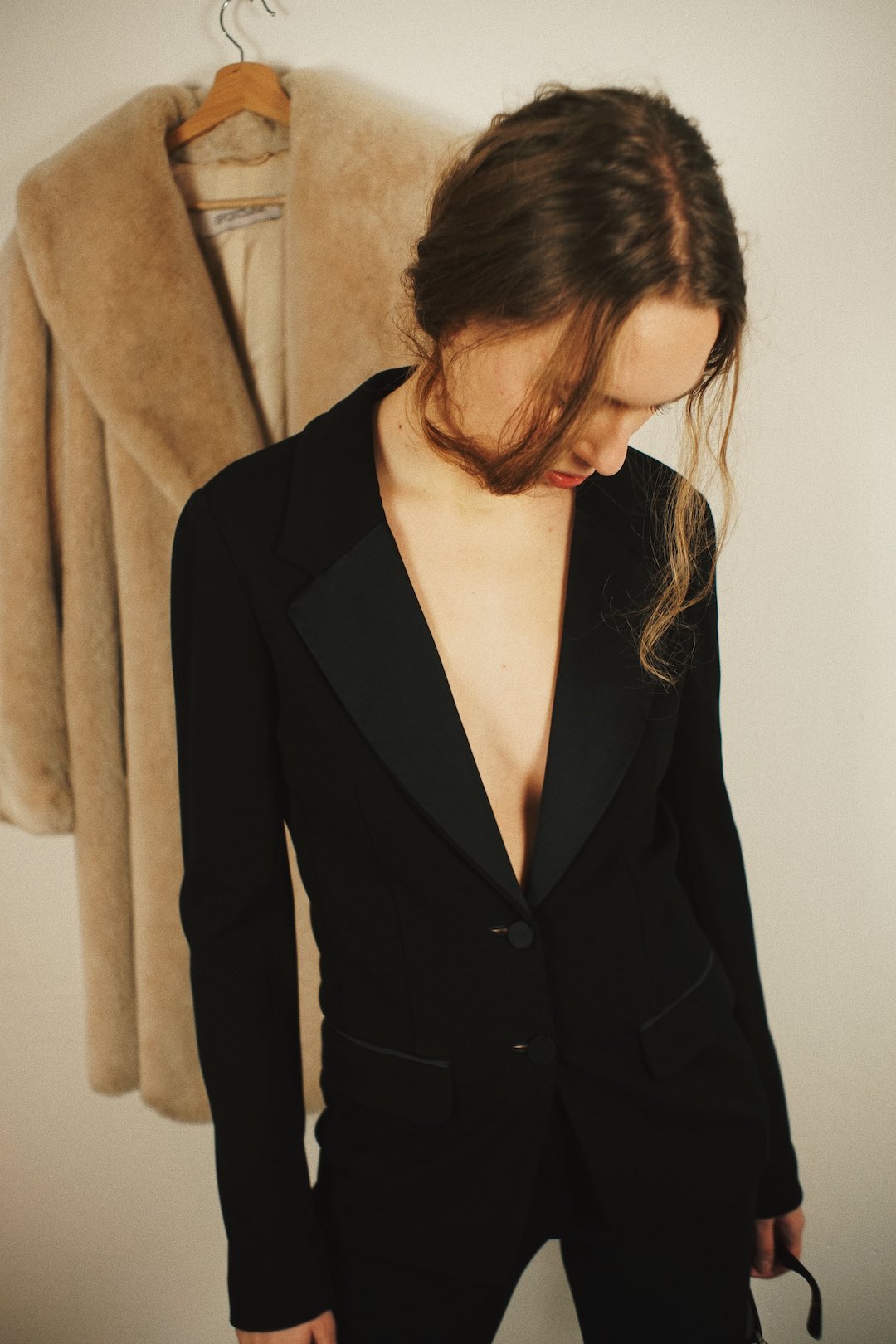 Yves Saint Laurent single breasted smocking suit