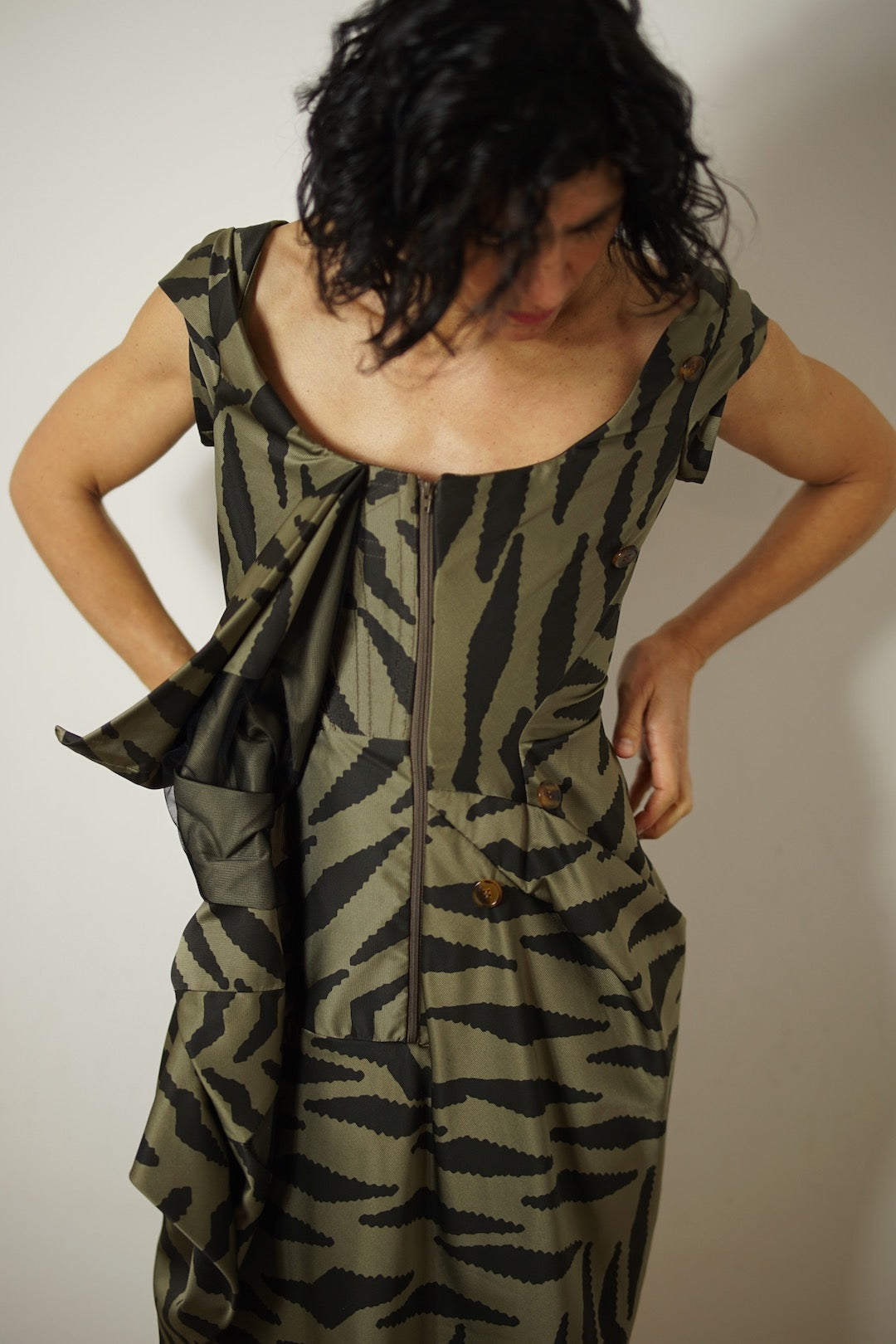 Vivienne Westwood printed corset dress