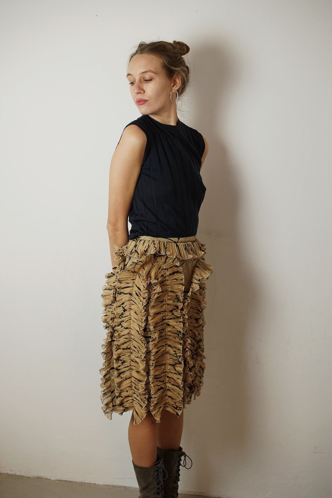 Dries Van Noten ruffles skirt