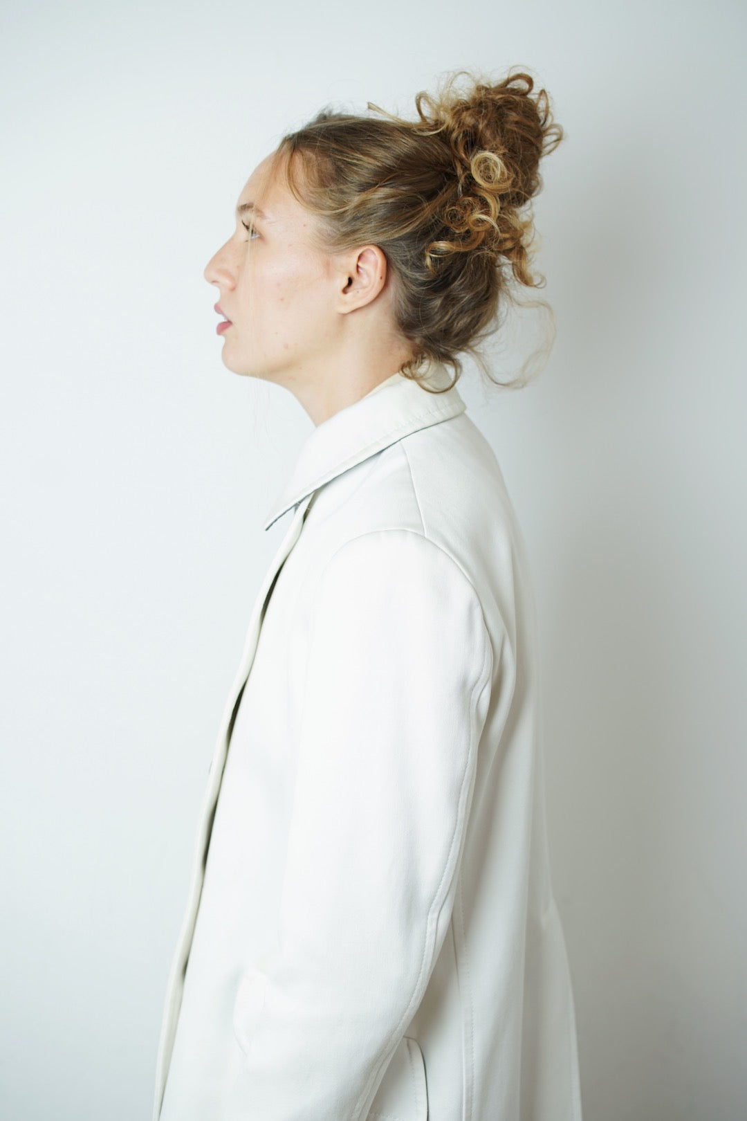 Jil Sander white trench coat