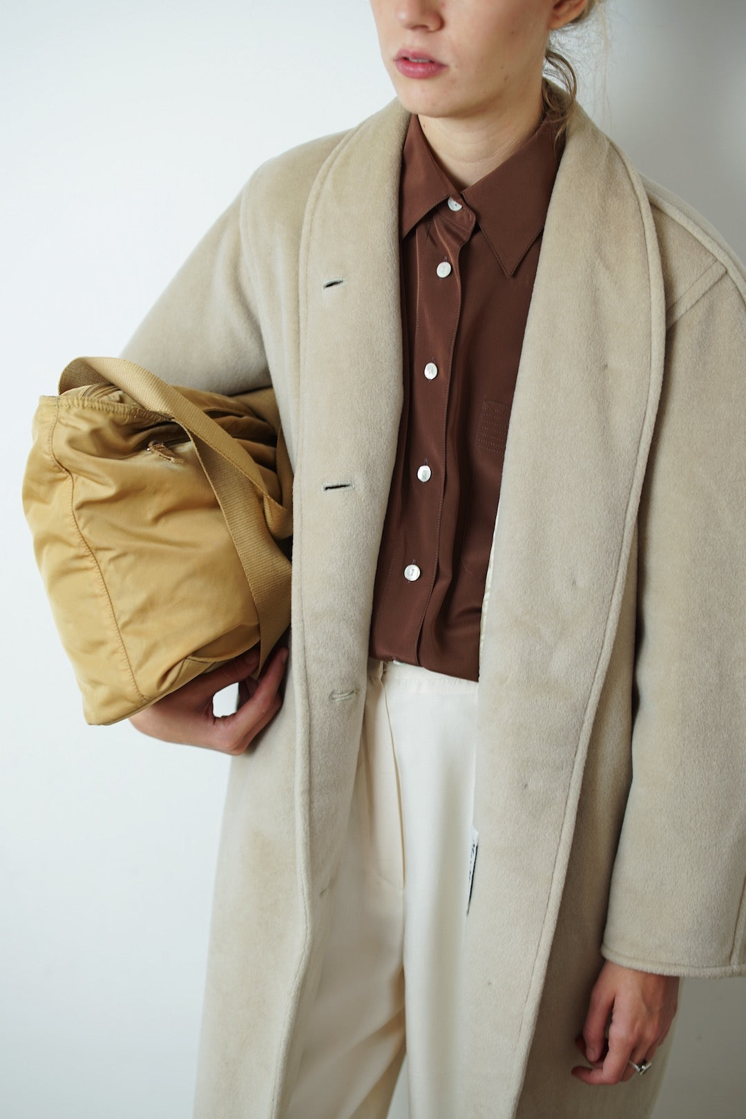 Max mara ivory coat on sale