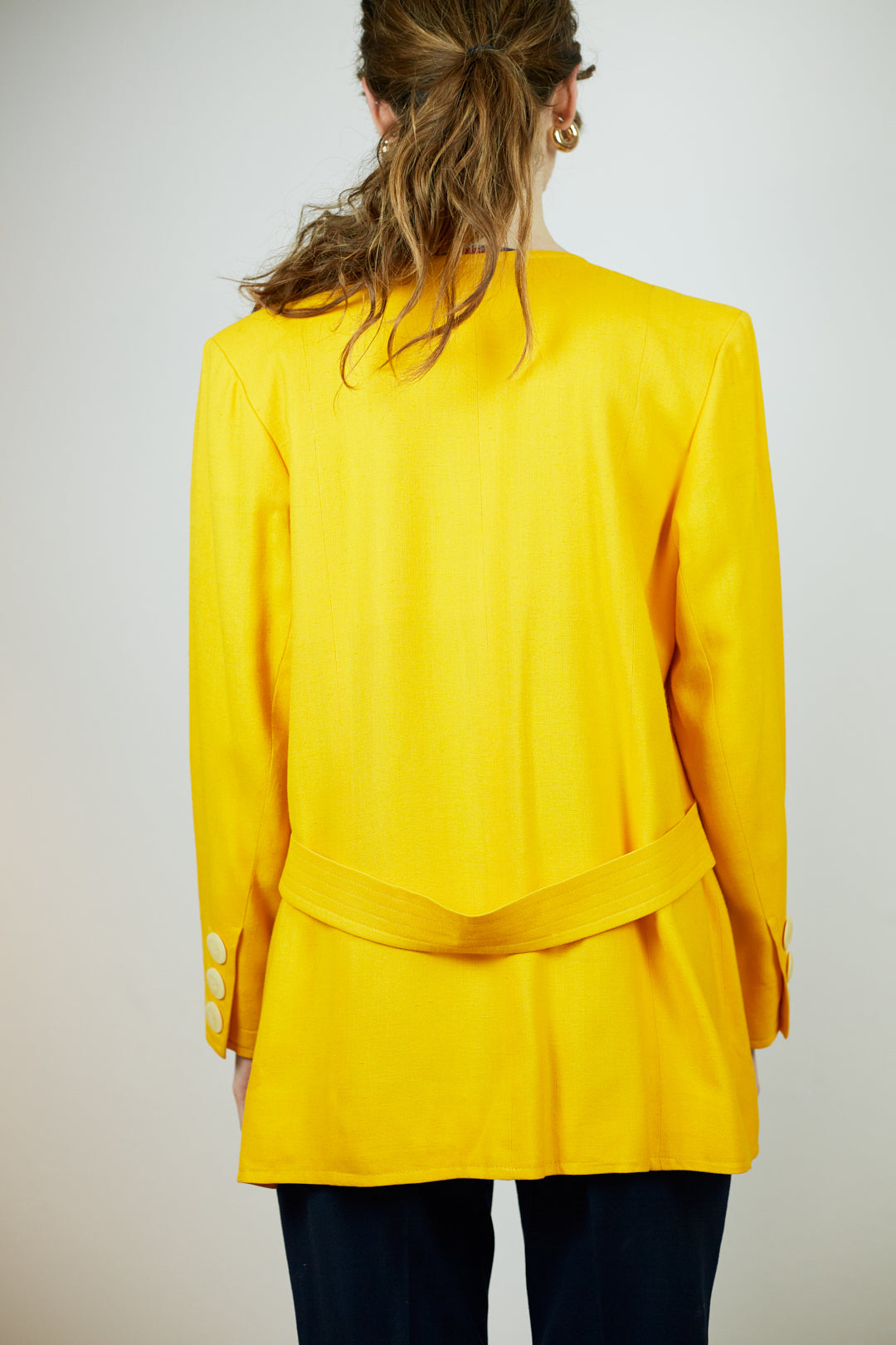 Yves Saint Laurent Rive Gauche sun yellow blazer
