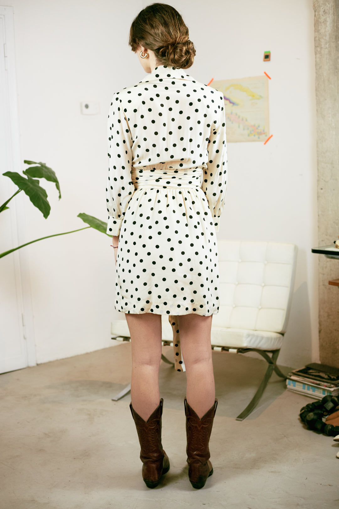 Ysl polka dot dress hotsell