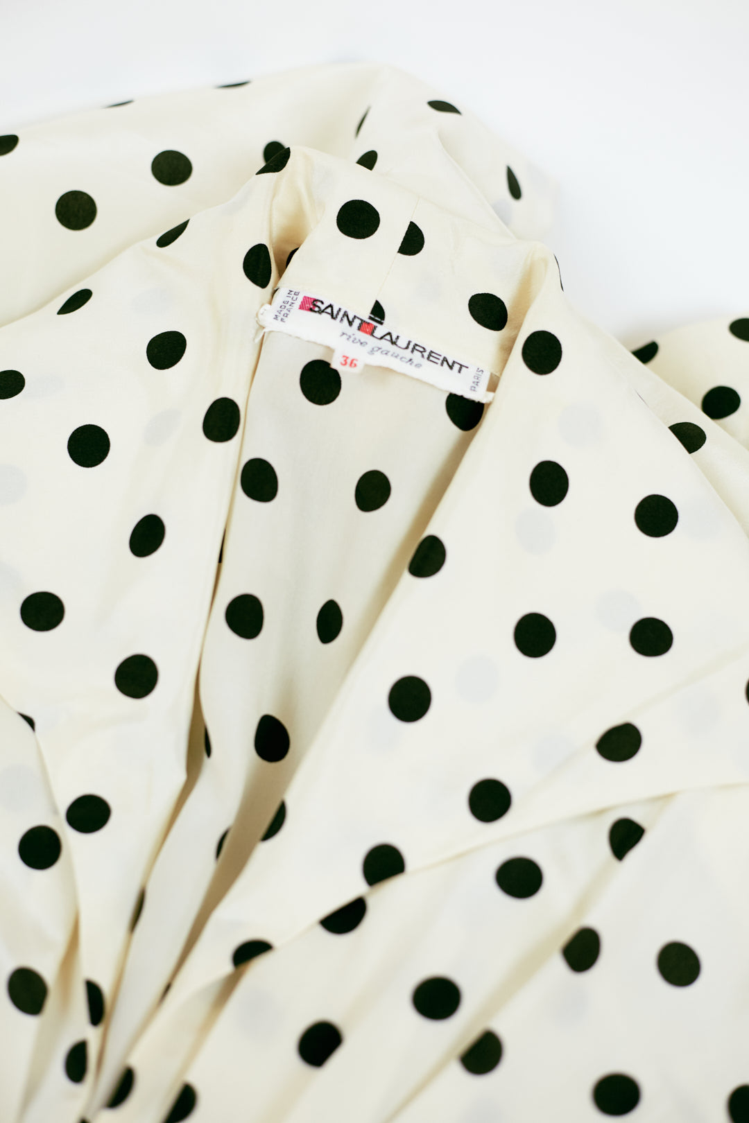 Vintage Yves Saint Laurent Rive Gauche polka dot dress