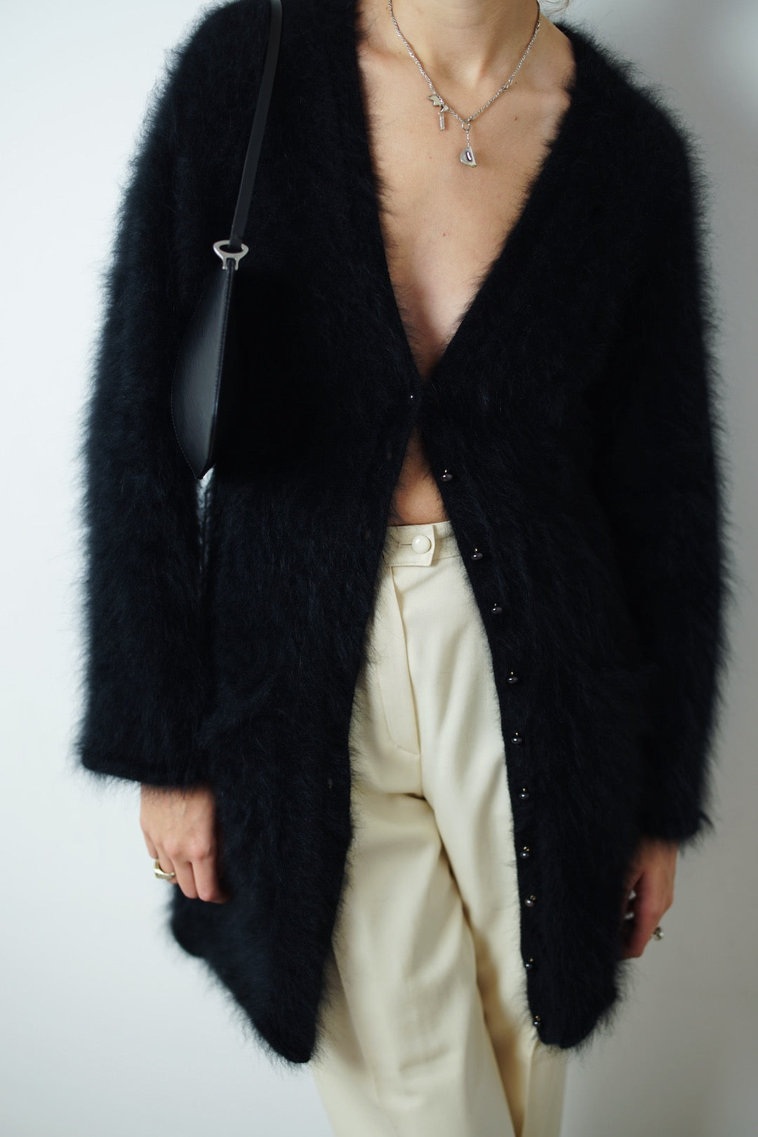 JPG angora cardigan