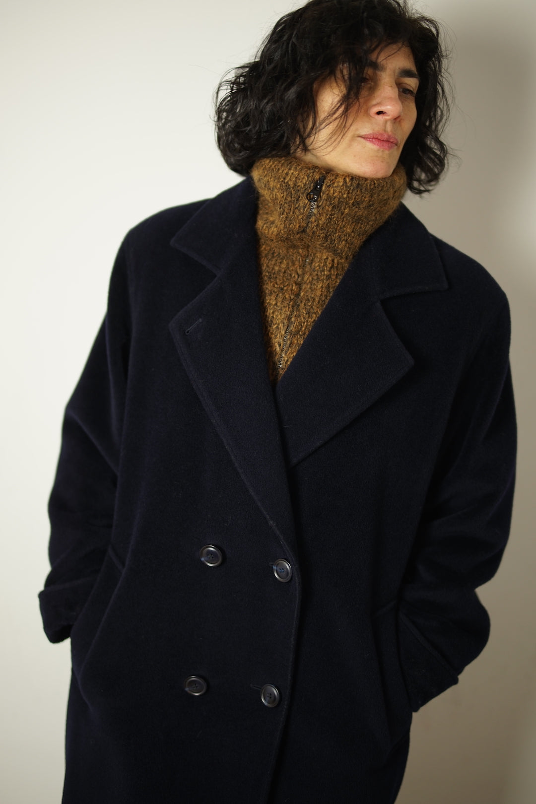 Max Mara navy coat
