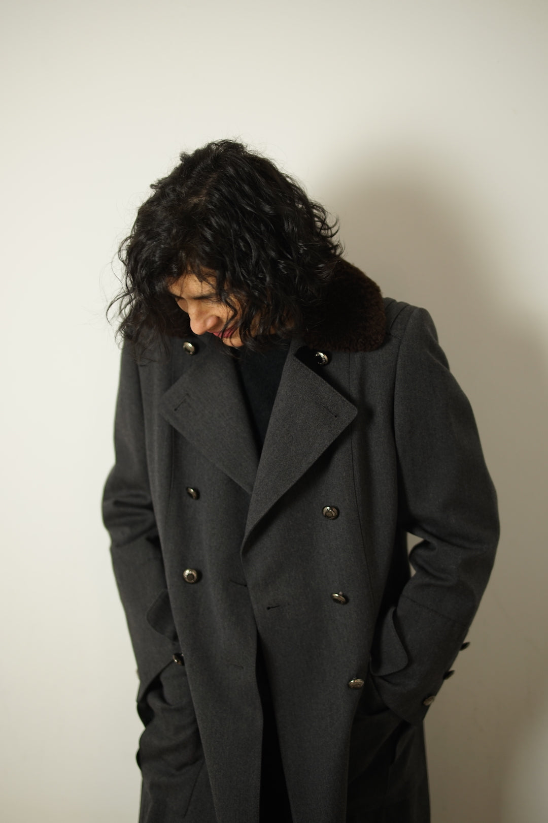 Prada grey wool coat