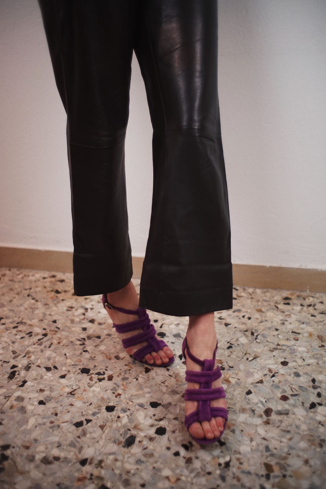 Michel Vivien preloved suede sandals