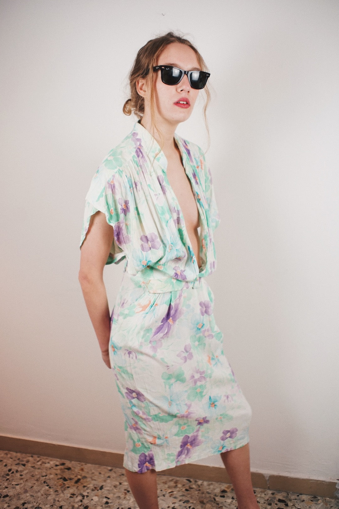 Vintage pleated dress