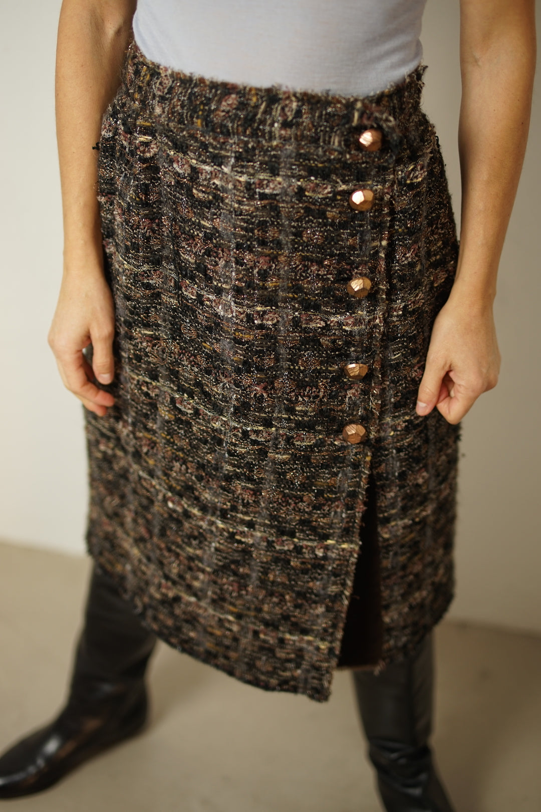 Dolce & Gabbana bouclè skirt