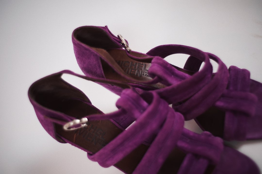 Michel Vivien preloved suede sandals