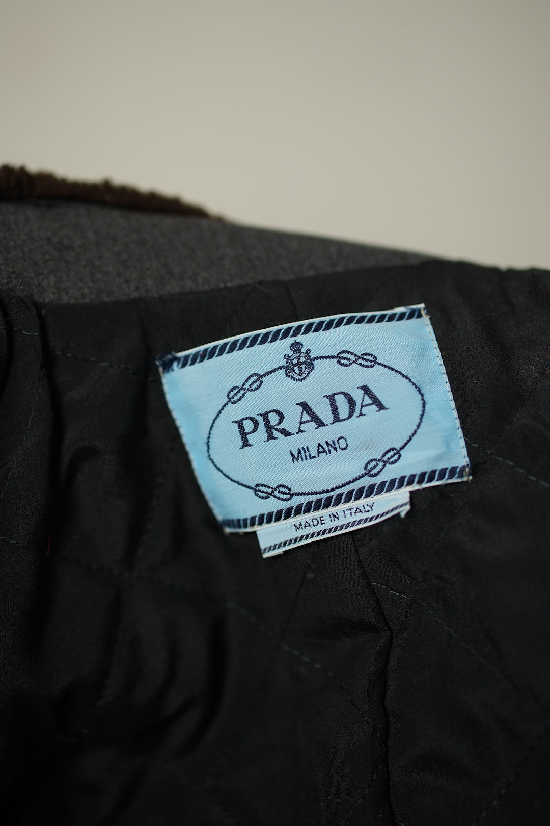 Prada grey wool coat