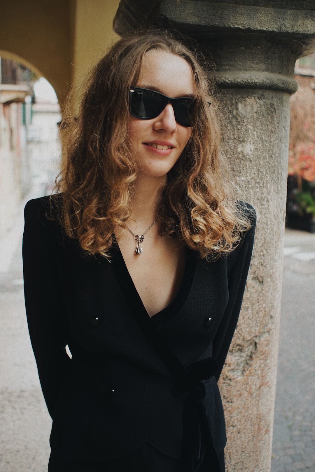 Valentino Boutique wool and velvet set