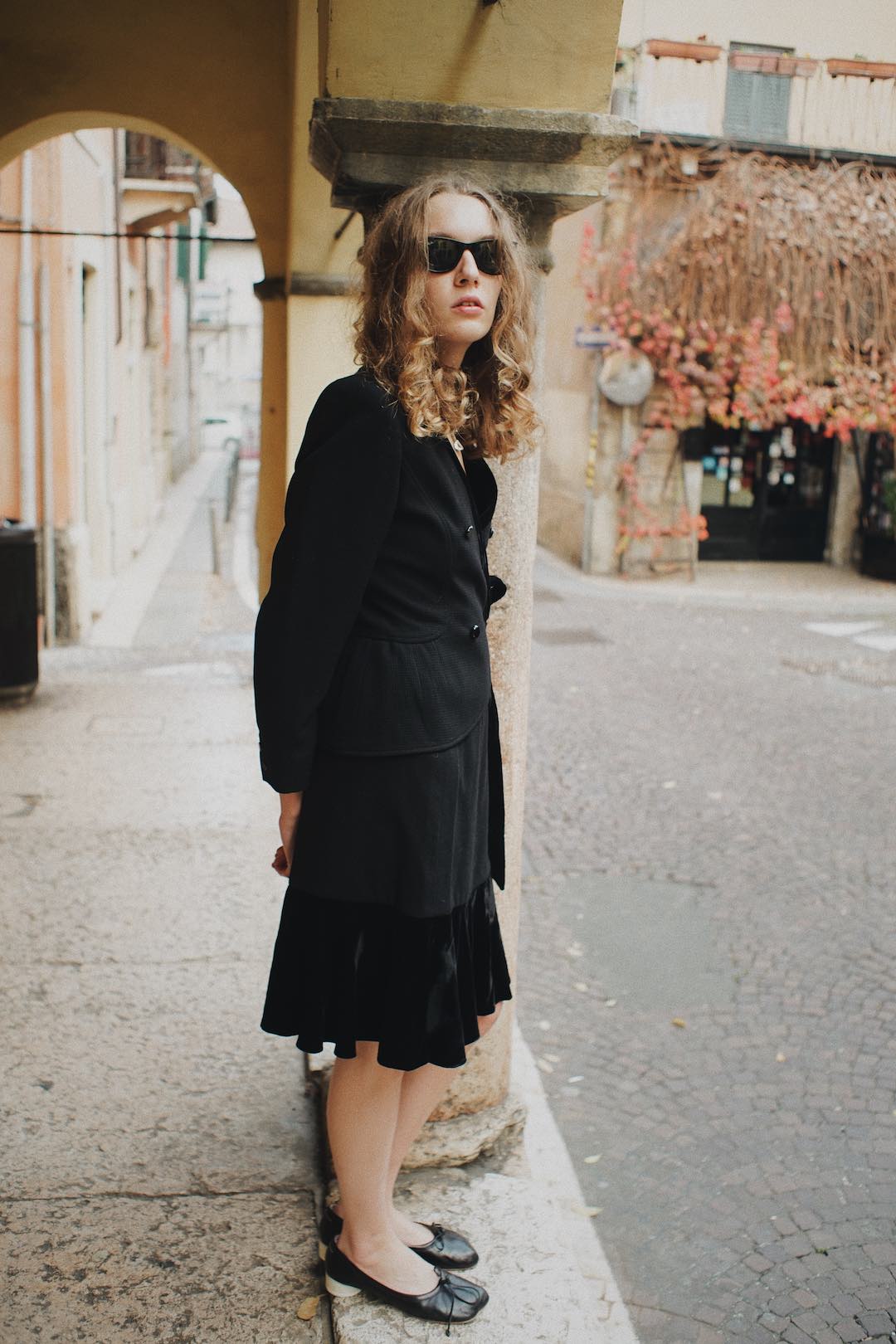 Valentino Boutique wool and velvet set