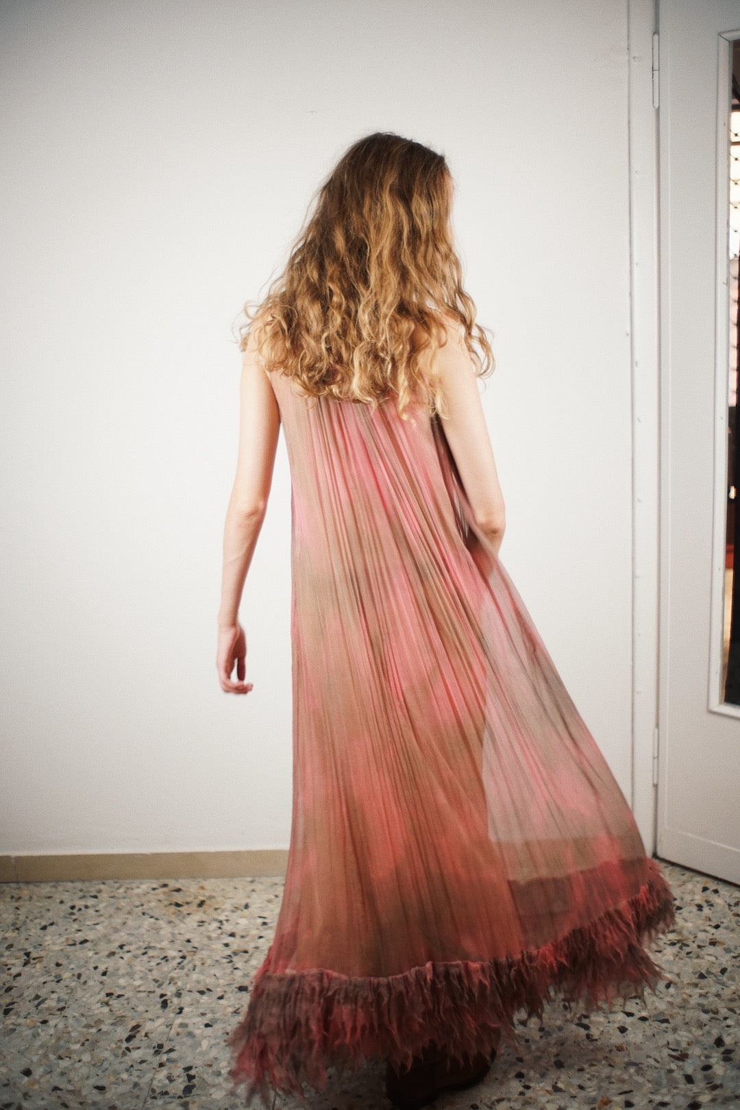 Plein Sud silk tie dye dress