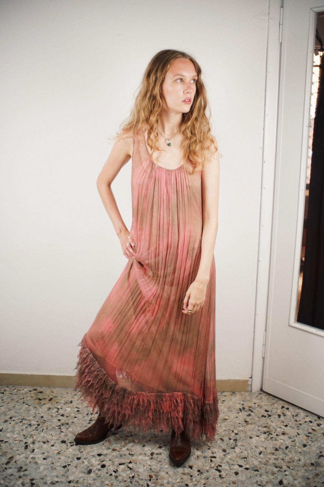 Plein Sud silk tie dye dress