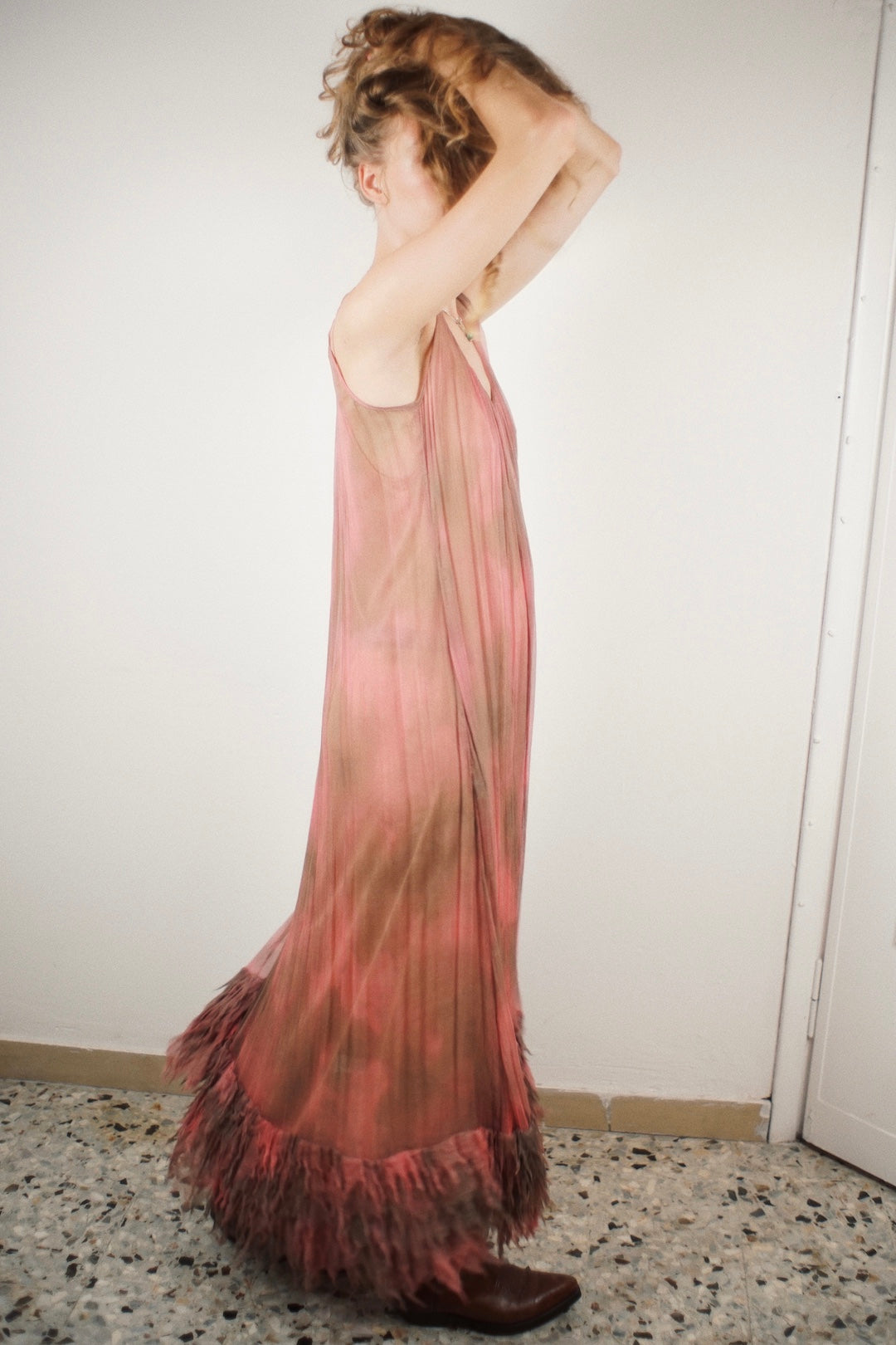 Plein Sud silk tie dye dress