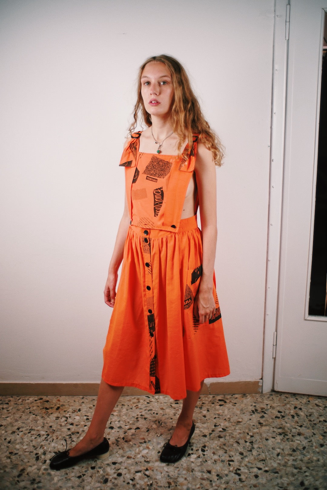 Vintage 80's apron dress