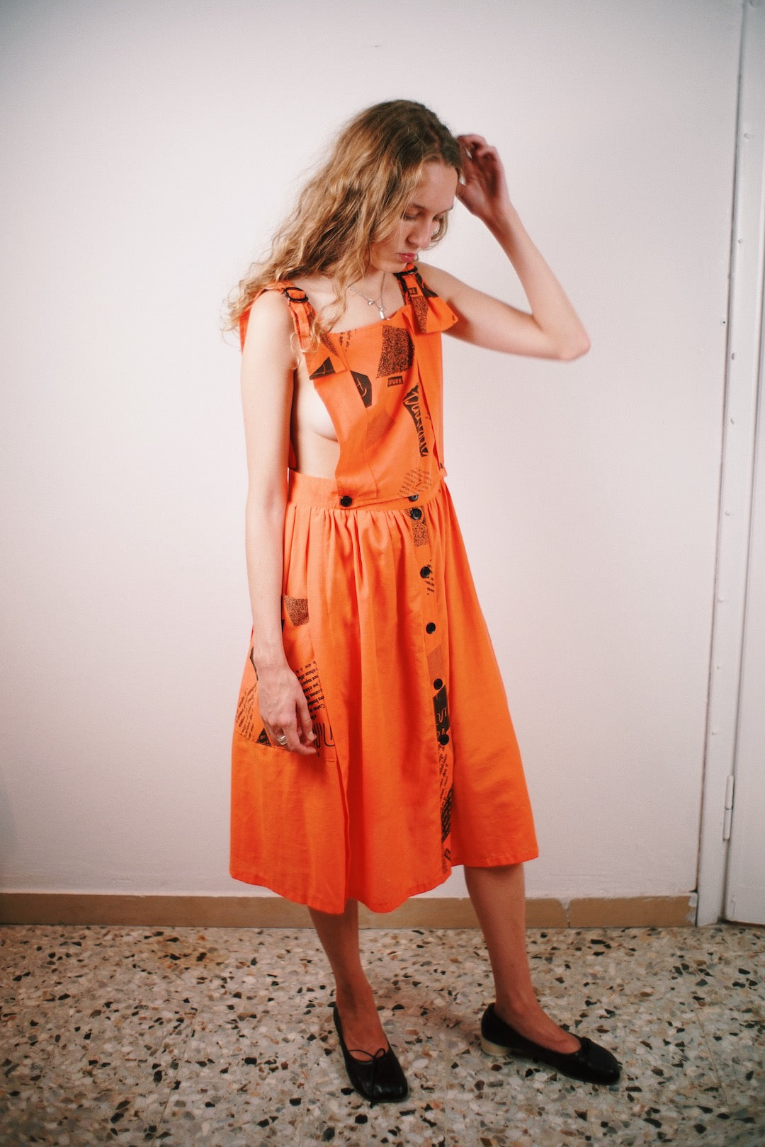 Vintage 80's apron dress