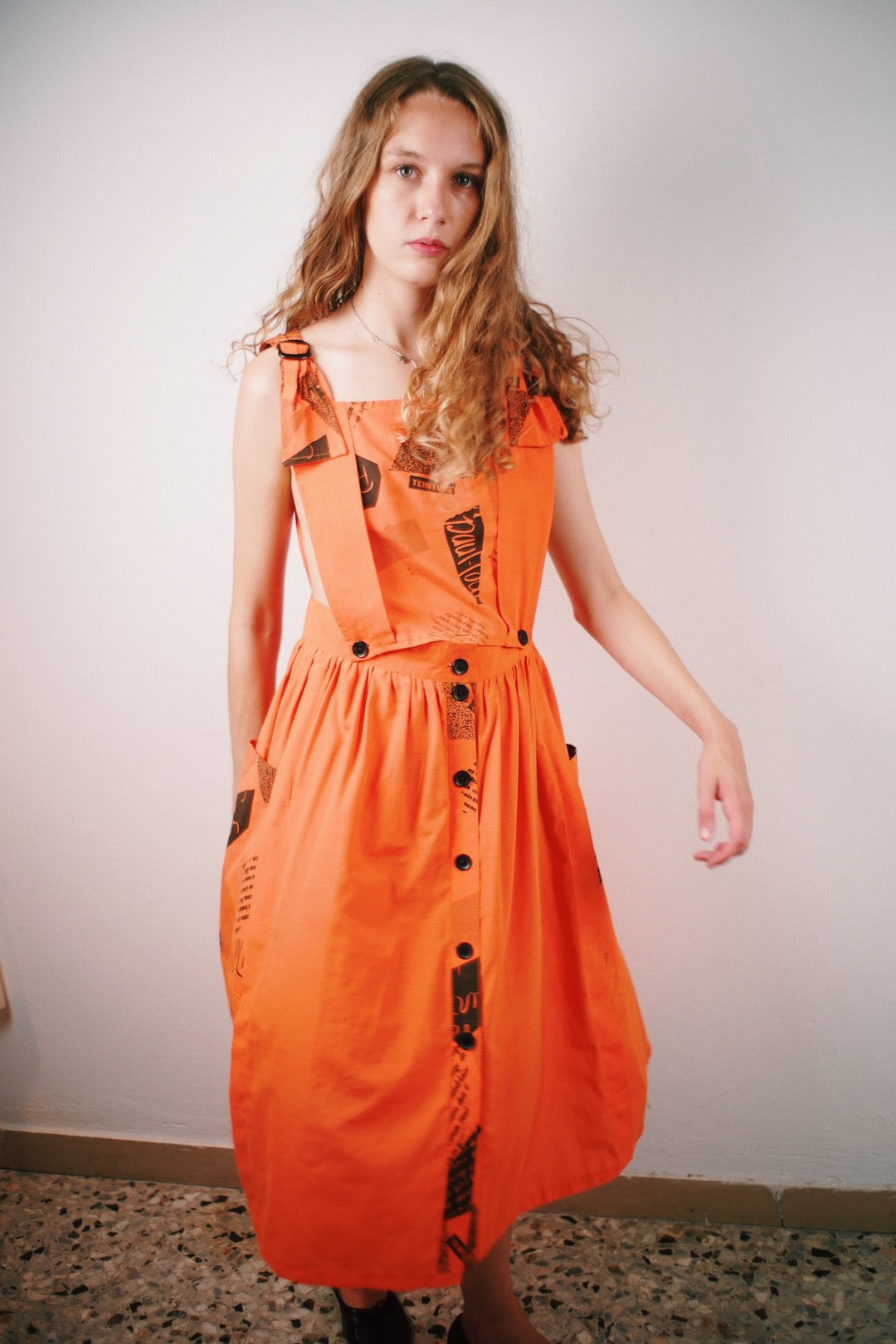 Vintage 80's apron dress