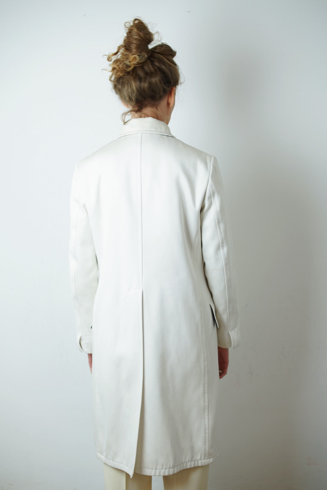 Jil Sander white trench coat