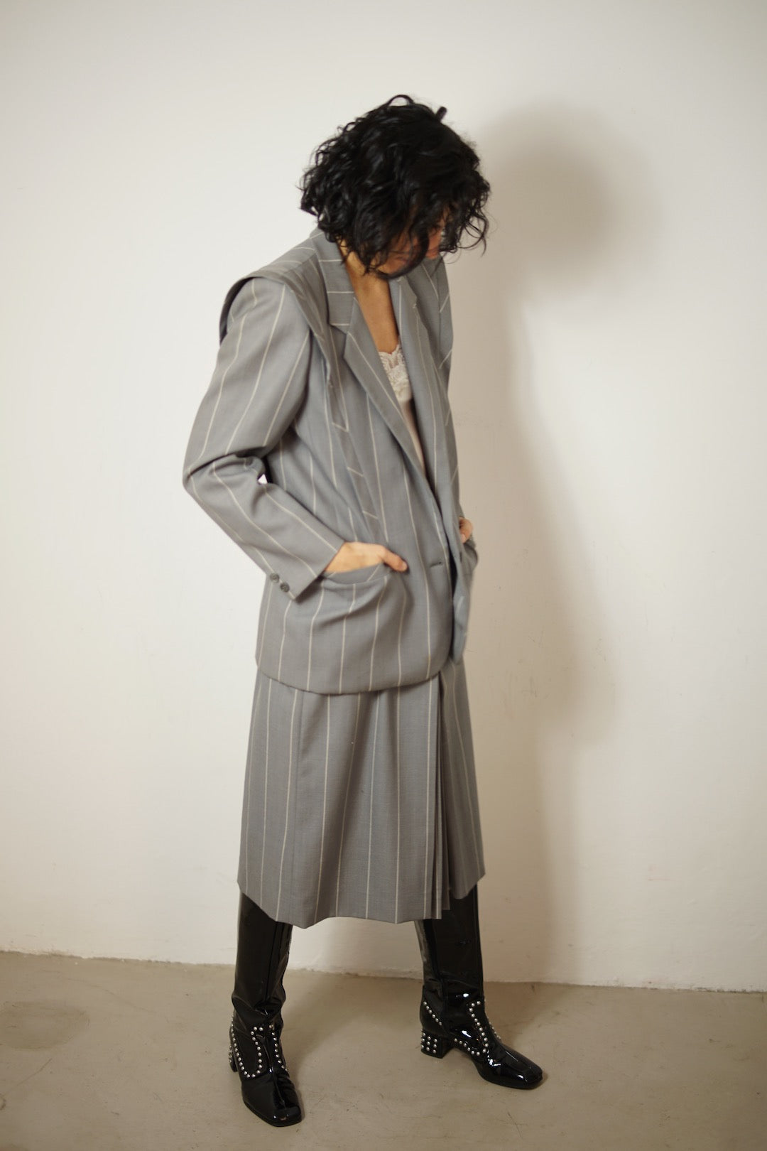 Mariella Burani pinstripe set