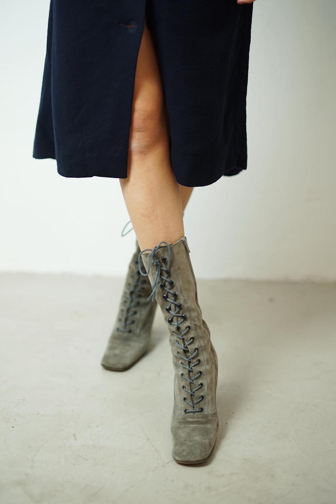 Miu Miu lace up boots