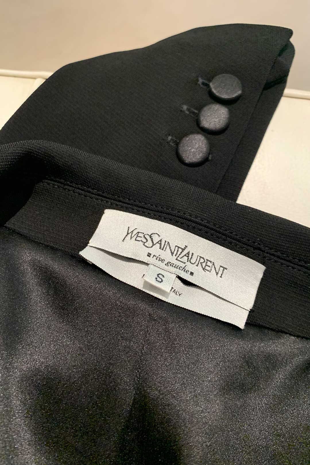 Yves Saint Laurent single breasted smocking suit